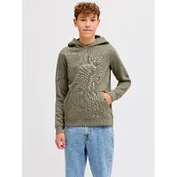 Jack & jones Bedrukt Hoodie Boys 140 Groen