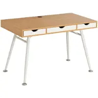 Piranha COLEY Retro Bureau – Eikenhout – Compact Computerbureau met Lades