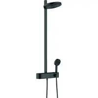 Hansgrohe Pulsify S Showerpipe 2jet mt ShowerTablet Select 400 mat zwart
