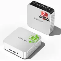 GEEKOM Mini PC A5 Pro-2026 Edition Mini-pc- AMD Ryzen 5 7530U- 512GB SSD- 16GB RAM-Windows 11 Pro- 2 x USB 4/8K Quad-Display- desktop-pc Mini PC met,Mini Computer,Game PC,pc voor games e