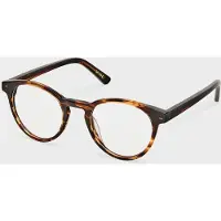 Wink & See Wake Me Up Ronde Unisex Bril Op Sterkte Bruin | In Combinatie Met Blauwlichtfilter Of Multifocale Glazen