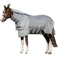 Horseware Rambo Protector Fieldsafe Plus Disc Vliegendeken 195 Navy/Silver