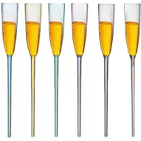 Jojomino Drijvende wijnglazen 6 stuks acryl champagneglazen zomer strand drank drinkbeker