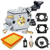 Melitt Carburetor Air Filter Kit for BR350 BR350Z BR430 SR430 SR431 SR450 BR430Z Backpack Blower for Zama C1Q-S210