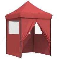 vidaXL Partytent Bordeauxrood 200 x 200 x 306 cm Oxford Stof