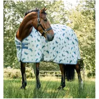 Horseware Bug Rug XL Plus Vliegendeken 145/195 - Dragonfly Print/Silver/Blue/Sage