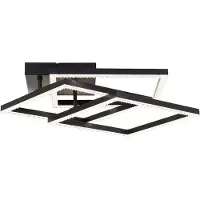 Brilliant Zwarte Plafondlamp Ranni 3900lm