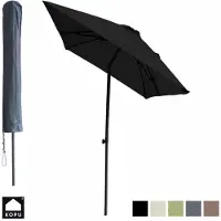 Kopu leon parasol met hoes rechthoek 150x250 cm balkonparasol -