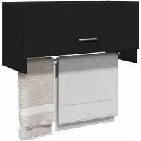 vidaXL Kledingkast 70x32,5x35 cm bewerkt hout zwart