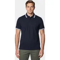 Bos Bright Blue Scotland Blue Polo heren Blauw Brick Polo Plain Contrast Col SPE25108BR06SB/290 navy