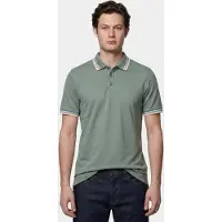 Bos Bright Blue Scotland Blue Polo heren Groen Brick Polo Plain Contrast Col SPE25108BR06SB/361 sea green