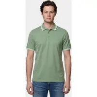Bos Bright Blue Scotland blue polo heren brick polo plain contrast col spe25108br06sb/343 surf side