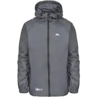 Trespass Vrouwen, Buitenjas, QIKPAC unisex regenjas (XL), Grijs, XL
