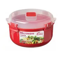 SmartaSaker Microwave Magnetron bakje met deksel - Met stoomklep - Rood - 915ml