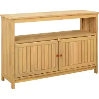 vidaXL Tuinconsole tafel met opslag Licht acacia 110 x 35 x 75 cm