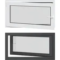 vidaXL Kelderraam RISOR 110 x 60 cm PVC en Glas Antraciet