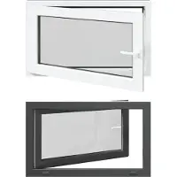 vidaXL - Kleur - binnenkant - kelderraam - Wit - RISOR - 100 - x - 70 - cm