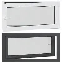 vidaXL Kleur binnenkant kelderraam Wit RISOR 120 x 60 cm