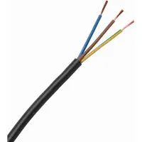 Kopp flexibele kabel H05VV5-F, 3 aderig, 1,50 mm², zwart, artikelnummer 153725001, lengte 25 meter