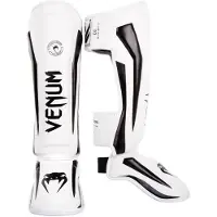 Venum Elite Kickboks Scheenbeschermer Wit Zwart - M