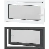 vidaXL Kelderraam RISOR 110 x 70 cm PVC en Glas Antraciet