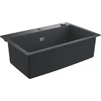 GROHE - Composiet spoelbak K700 met automatische waste, 78x51 cm, grafiet zwart 31652AP0