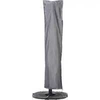 Kölle Beschermhoes voor zweefparasol frame recht | 250 cm x 63 / 57 cm | geschikt voor parasols tot Ø 400 cm | polyesterweefsel van het type Oxford 600D, kleur: grijs.