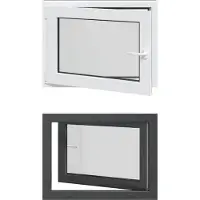 vidaXL Kelderraam RISOR 80 x 50 cm PVC en Glas Antraciet