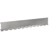 vidaXL Grasmaaiersierrand 30 stuks, 102 x 15 x 4 cm, staal, zilver