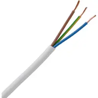 Heinrich Kopp 151810842 Geïsoleerde kabel H05VV5-F 3 x 1.5 mm² Wit 10 m