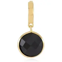 Cavill - Zilveren Hanger 18K Goud Verguld met 2,25 ct Ronde Zwarte Spinel - Luxe Handgemaakt Sieraad - Complex Schaakbordslijpsel - Unieke Elegantie
