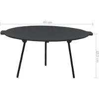 vidaXL Grillplaat Ø44 cm gietijzer