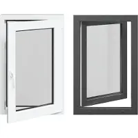 vidaXL Kelderraam RISOR 60 x 100 cm PVC en Glas Antraciet
