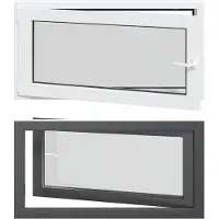 vidaXL Kelderraam RISOR 110 x 60 cm PVC en Glas Antraciet