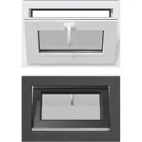 vidaXL Kelderraam RISOR, 60 x 40 cm, PVC en glas
