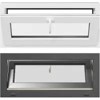vidaXL Kelderraam RISOR, 90 x 40 cm, PVC en glas