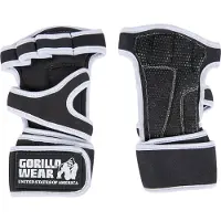 Gorilla wear Yuma Krachtsport Handschoenen - Zwart/Wit - XL