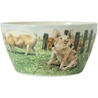 Wiebe van der zee Wiebe's Farm Kom Varken Ø13cm 6st Multi multi Porselein Wiebe van der Zee Kom