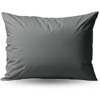 Zelesta Deluxe Percale Katoen Kussensloop Set Van 2 - Antraciet 80x80cm