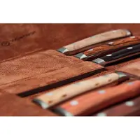 Wüsthof Ikon 1060560601, 6-delige steakmesset lederen etui