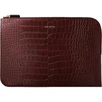 Selencia Croco Laptophoes 14 inch - Laptopsleeve - Burgundy