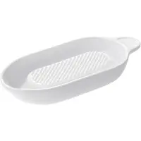 GEFU FRUTTARE Keramische Fruit- en Gemberrasp 20,4 x 8,9 cm – Wit – Vaatwasserbestendig
