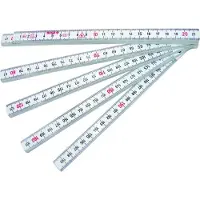 Sola Vouwduimstok kunststof 2mtr/10-ledig wit, wit, EG-Klasse 3 HK2/10W SB - 53030201 - 53030201