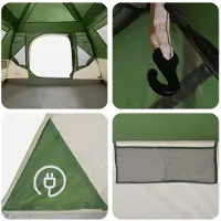 vidaXL Directe Tent Groen 305 x 275 x 190 cm Polyester en Staal