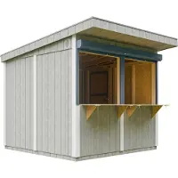 Timbela M950-TUNDRA GREY - LP SmartSide Marktkraam met toonbank - 5,9 m² - 305x248xH240 cm - Tuinbar, buitenkiosk met verf