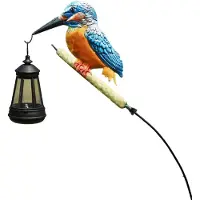 VHV - Solar Tuinlamp - Tuinprikker - Buitenlamp Solar - Kolibrie Decoratie - Tuinlamp Op Zonne Energie - Voor Tuinpad Gazon Patio