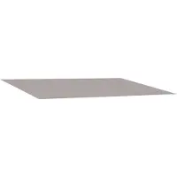 vidaXL Vervangingsdoek voor zonnescherm Lichtgrijs 400 × 350 cm