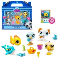 Bandai Figurine Littlest PetShop Set van 5 Strandhuisdieren