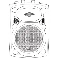 Qtx QR8K actieve PA luidspreker box 8 400W