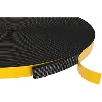 Famanu – Deurafdichtingstrook - 6 mm (B) x 1,5 mm (D) - tochtwerende tape voor ramen en deuren - zelfklevend - 20 m lang - duurzaam en waterbestendig